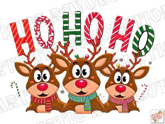 Charming Christmas Graphics: The Cute Reindeer PNG