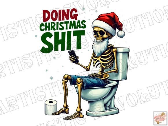 Christmas Skeleton Dad PNG: A Unique Design Asset