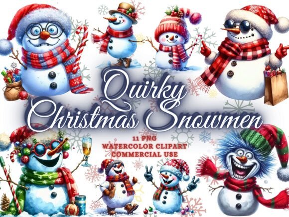 Christmas Snowman Clipart: Elevate Your Winter Designs