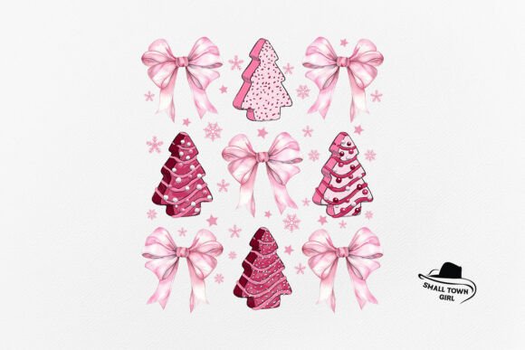 Coquette Pink Christmas Bow Tree Cake: A Designer's Delight