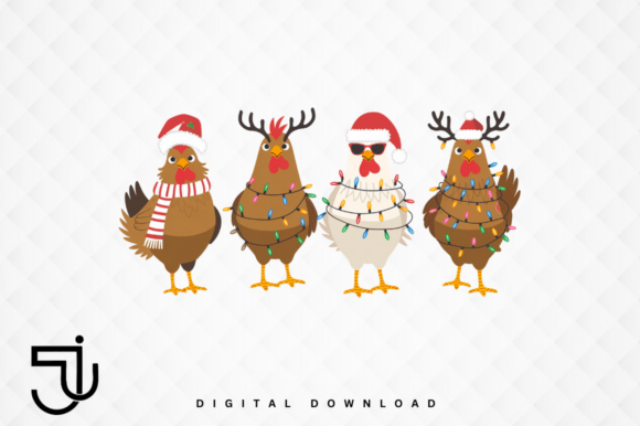 Festive Farm Charm: Creative Uses for Chicken Christmas Lights PNG