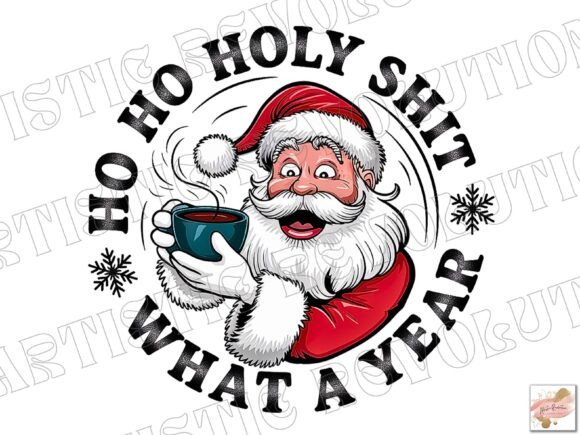 Festive Santa Clipart for Commercial Christmas Design