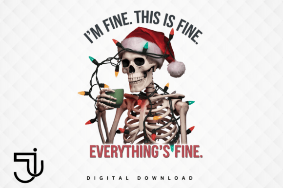Funny Christmas Skeleton Halloween PNG: A Design Asset for Creative Projects