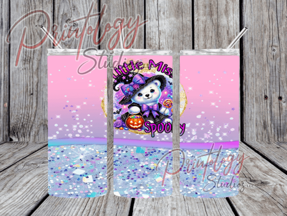 Little Miss Spooky 20oz Tumbler Wrap