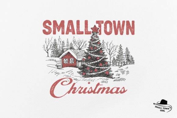 Retro Small Town Christmas Sublimation: A Designer's Vintage Toolkit