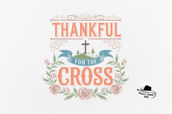 Thankful for the Cross Fall Christian: A Versatile Design Asset