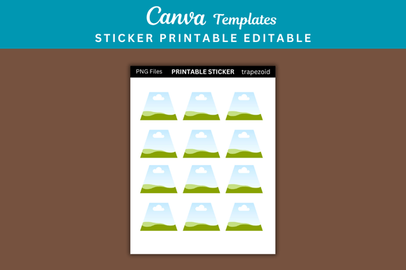 Trapezoid Sticker Printable Templates: Elevate Your Design Workflow
