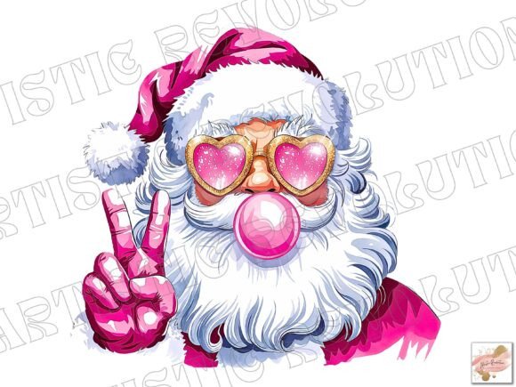 Watercolor Santa Png: Christmas Clipart for Designers